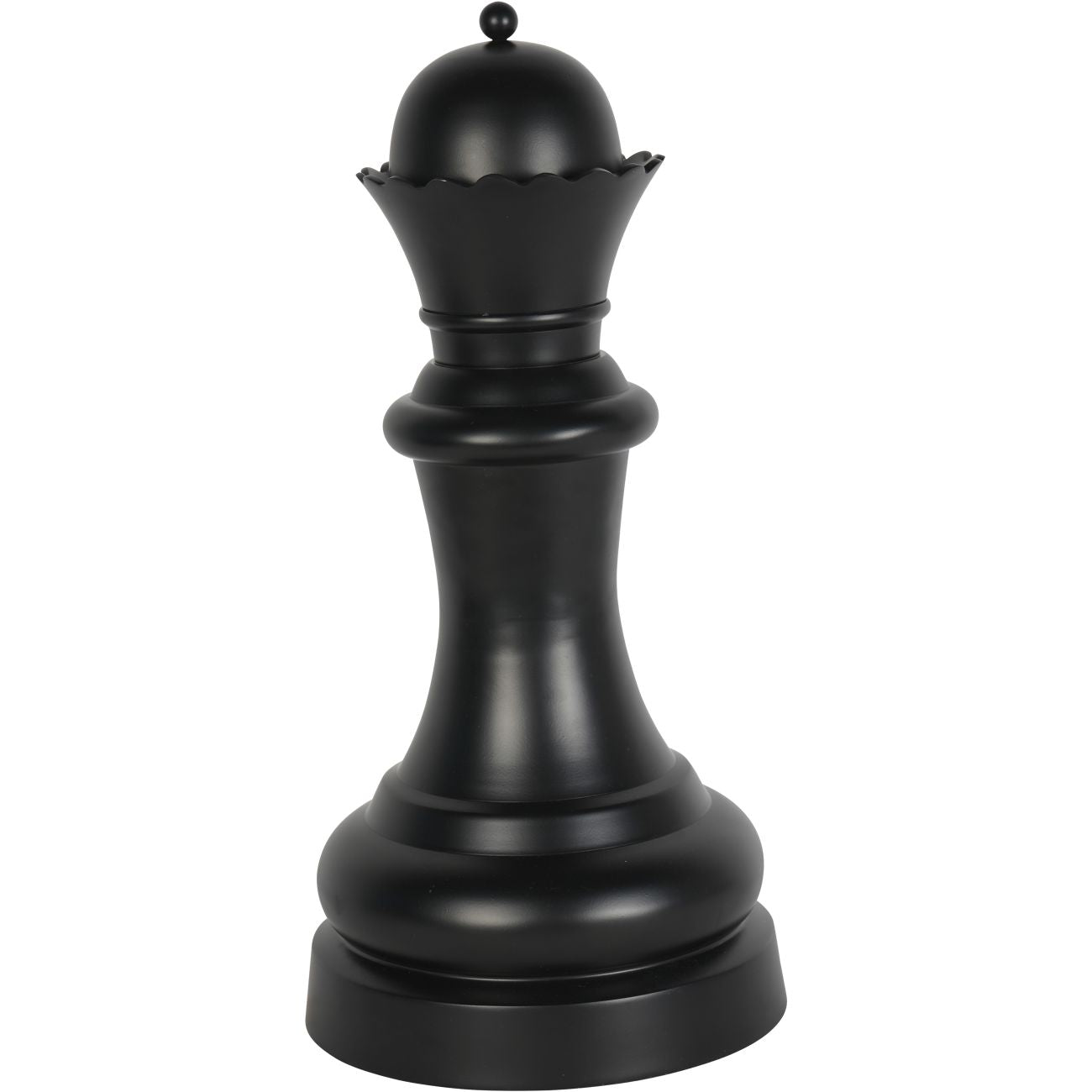 Chess Piece Black Queen Sculpture | Extra Large
